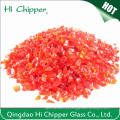 Reciclado Esmagado Terrazzo Light Red Glass Chips Decoração